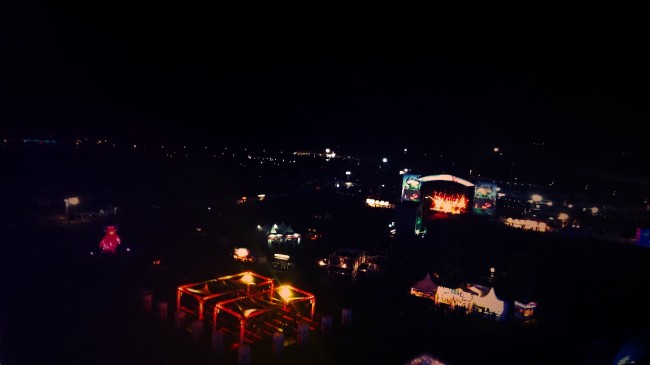 Ein Blick über das Festivalgelände